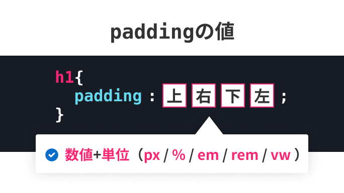 paddingの値